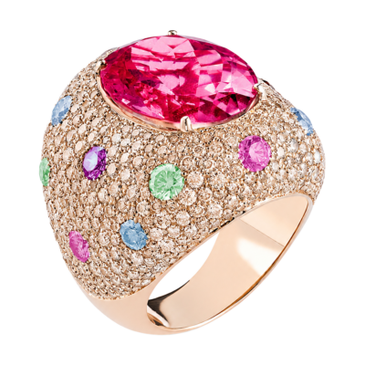 Rubellite Ring